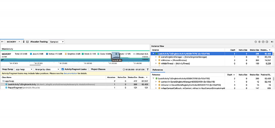 Detecting Memory Leaks in Android Studio