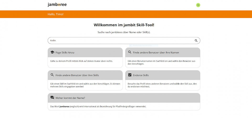 Einblick in jamboree