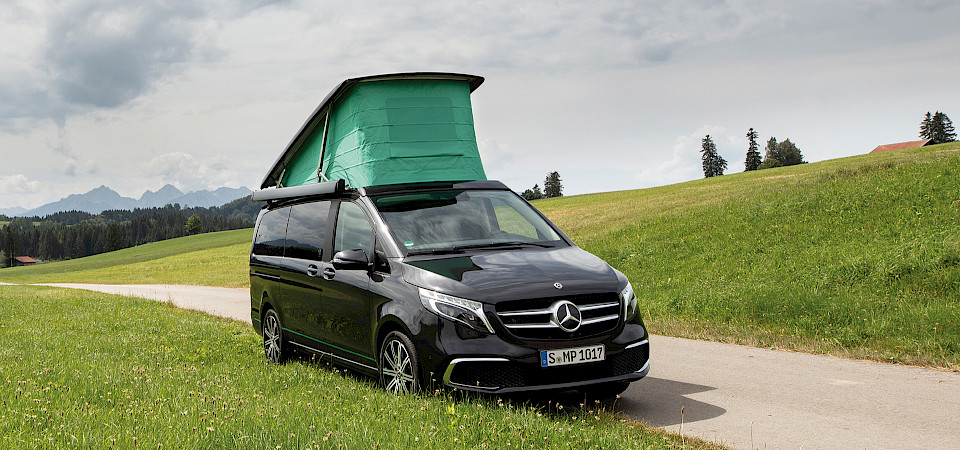 Camper Van auf der Straße