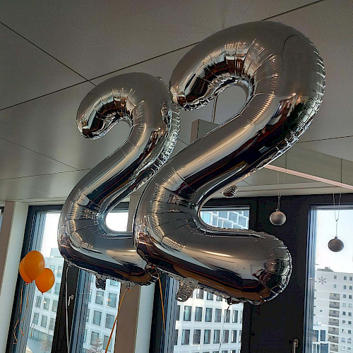 jambit Geburtstag Ballons 22 Jahre