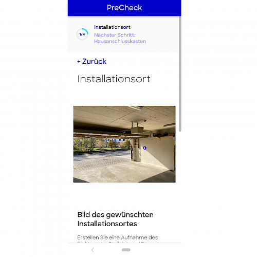 Digital PreCheck App Installationsort