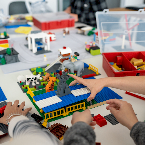 Eine Stadt bauen beim Lego Scrum Workshop