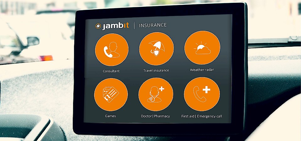 Versicherungs-App im Auto