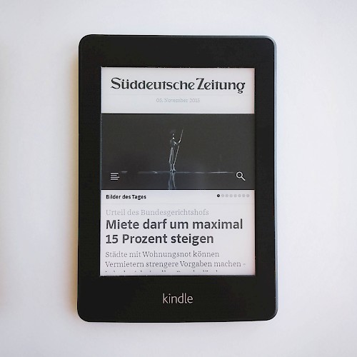 SZ auf dem E-Reader