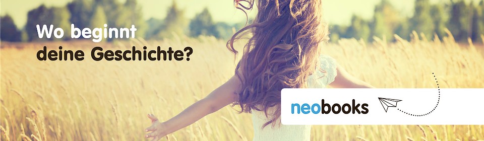 neobooks-Screen: Wo beginnt deine Geschichte?