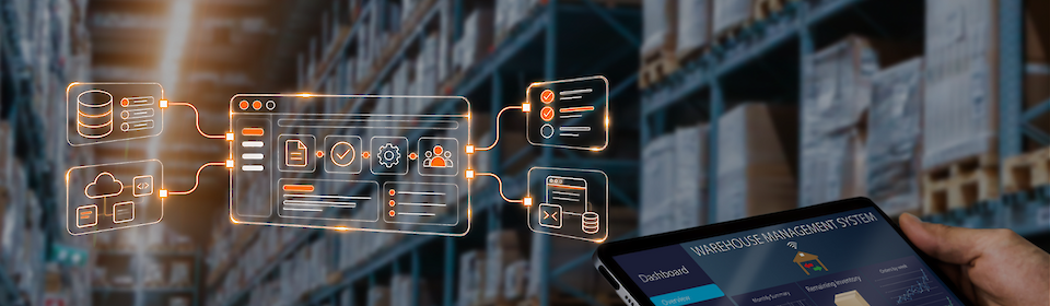 Business Application mit integrierten Workflows, Datenquellen und Schnittstellen für durchgängige digitale Geschäftsprozesse.