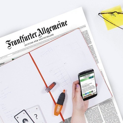 Digitale Ausgaben der FAZ.NET auf Smartphone und Desktop