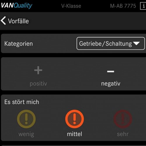 VanQuality-App für Mercedes